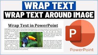 How to Wrap Text in PowerPoint | Wrap Text Around Image in PowerPoint