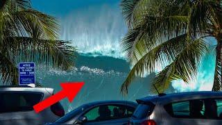 How BIG are these WAVES?! (Raw Hawaiian Swell)