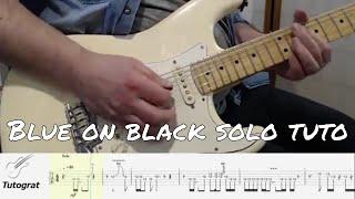 Blue On Black (Kenny Wayne Shepherd) - solo tuto - tabs - backing tracks (covered by Louis Wagner)