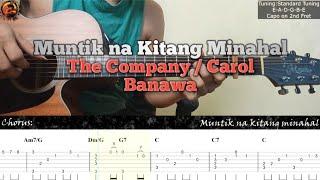 Muntik na Kitang Minahal - The Company / Carol Banawa | Guitar Fingerstyle Tabs + Chords + Lyrics