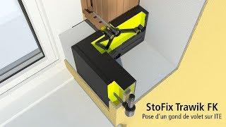 Pose d’un gond de volet sur ITE avec le StoFix Trawik FK