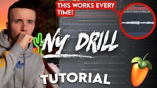 MAKING THE DRILLIEST OF NY DRILL BEATS (UK Drill Tutorial - FL Studio)