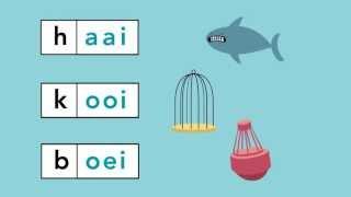 Taal actief Spellinganimatie woorden met aai, ooi en oei