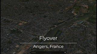 Flyover Angers, France with Apple Maps - A Must See Tour!