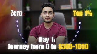 Day 1: Journey from 0 to 500$-1000$