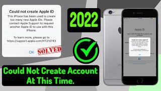 Could Not Create Account Error | How to create Apple ID iOS 12 Devices #iphone5c #ipadair1