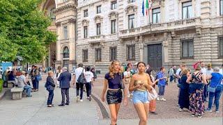 Milan, Italy  - July 2024 - 4K 60fps HDR Walking Tour