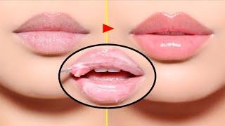 Get Soft Pink Lips Naturally at Home in 1 Day - Plump Lips!