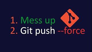 Fix your branch with git push --force