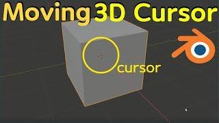 Moving 3d cursor, quick and easy ! (blender 3d tutorial)