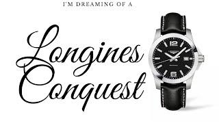 Longines Conquest black variant unboxing