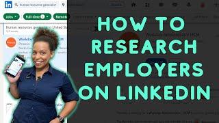 How To Research Employers on Linkedin