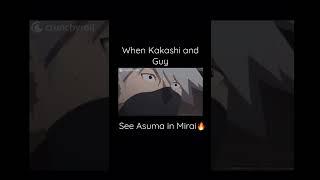 Kakashi and Guy see Asuma in Mirai