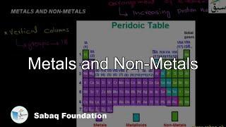 Metals and Non-Metals, Chemistry Lecture | Sabaq.pk