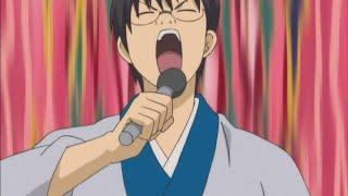 Shinpachi's terrible singing | Gintama