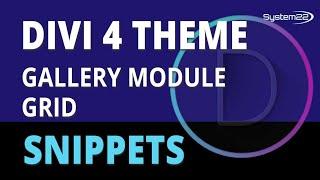 Divi 4 Gallery Module Grid 