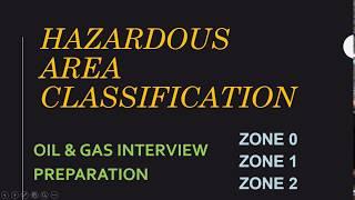 Hazardous Area Classification - Interview Material