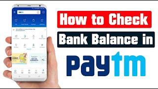 Youtube Short - How to Check Bank Balance in Paytm app