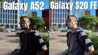 Samsung Galaxy A52 vs S20 FE Real World Camera Test (Pixel Buds A Series Review)