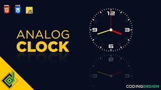 Build Working Analog Clock Using HTML CSS And JavaScript