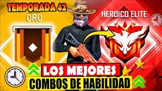 LLEGUE A HEROICO USANDO LOS MEJORES COMBOS EN *3 HORAS* NUEVA TEMPORADA 42 | #freefire