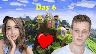 Fitz And Pokimane Plays Minecraft Together Day 6