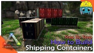 How to Build Shipping Containers | ARK: Building w/ Fizz (No MODS)