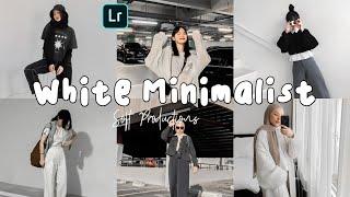 Lightroom tutorial | Free Preset - Cara edit foto White Minimalist | Aesthetic Filter