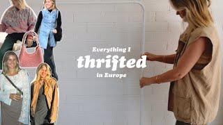 Everything I Thrifted in Europe (+ styling and upcycle plans)