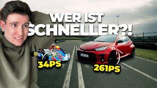 RENNKART vs. SPORTWAGEN! Wer ist schneller?!