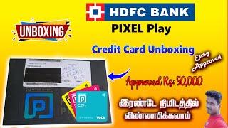 HDFC Bank pixel Play Credit Card Unpacking in Tamil@Tech and Technics