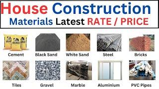 Construction Materials Rate | Buiding Materials Price List | Materials Rate Today | Cement Rate