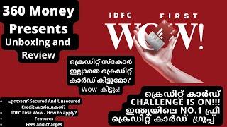 IDFC First Wow Credit Card|ക്രെഡിറ്റ് സ്കോർ ഇല്ലാതെ ക്രെഡിറ്റ് കാർഡ് കിട്ട്വോ?| Secured vs Unsecured