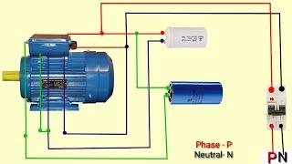 Single Phase Motor Runing Capacitor Start Capacitor Centrifugal Switch Connection | It's Electrical