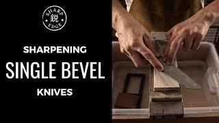 How To Sharpen Single Bevel Japanese Knives - Advanced Sharpening Guide