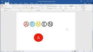 How make circled letters in Word: How to Add Circle Outside of Any Character in Word