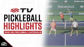 The Perfect Lob Pickleball Highlight - 2021 USA Pickleball Nationals Senior Men's Doubles