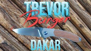 Trevor Burger Custom Knives Mini Dakar - Small Knife thats a BIG DEAL!