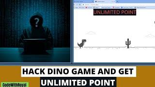 How To Hack Dinosaur Game In Chrome Pc | Hack Dino Game #hackdinogame #hackgame #dinogamehack