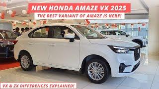 New Honda Amaze VX 2025 Walkaround in Hindi | New Honda Amaze VX vs ZX Comparison | 9.10 Lakhs