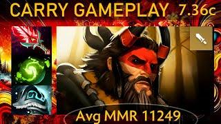  7.36c Beastmaster |KDA - 31 KP - 77%| 900+ GPM! Carry Gameplay - Dota 2 Top MMR