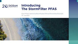 Introducing the StormFilter PFAS