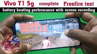 Vivo T1 5g garena freefire gaming test | battery Heating performance everything