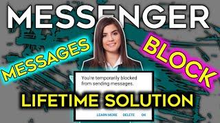 Messenger messages block | Messenger Send Failed You're Temporarily Restricted Problem Solved || MT
