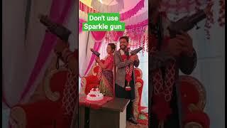 Don't use sparkle  gun