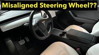 Have a Tesla with an OFF-CENTER Steering Wheel? Here's how to fix it