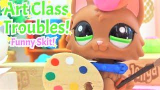 LPS: Art Class Troubles! (Funny Skit!)