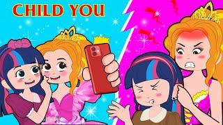 High School You vs Child you! How to Become Popular! | Poor Princess Life Animation