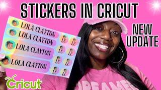 CRICUT TUTORIAL: How to make STICKERS in Canva and Cricut | Kiss-cut stickers