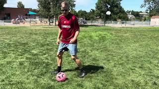 Drag the ball with the sole of your foot from side to side.